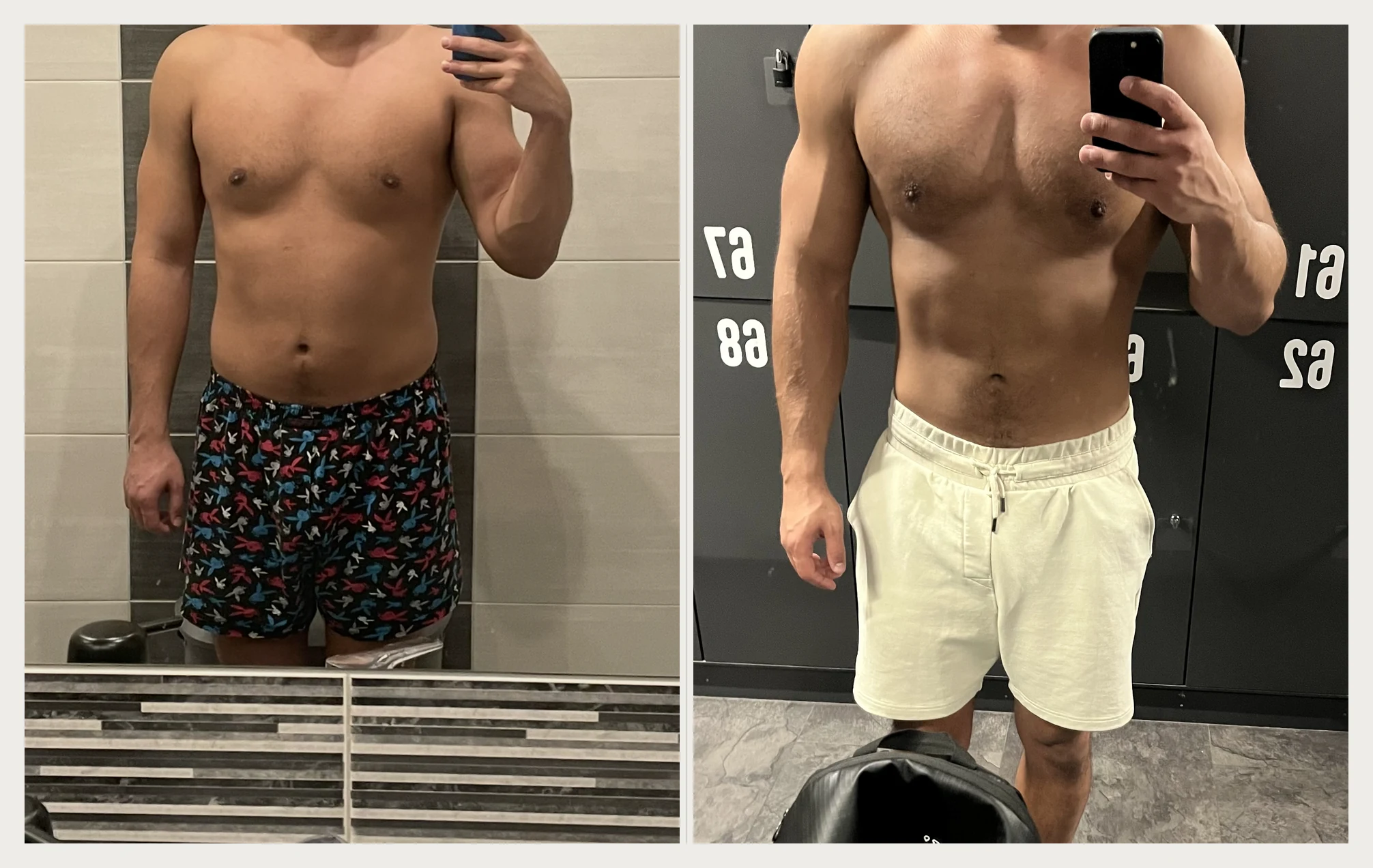 Dawid — physique before and after coaching